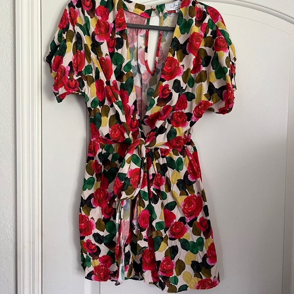 Floral Print Mini Dress - Picture 1 of 2